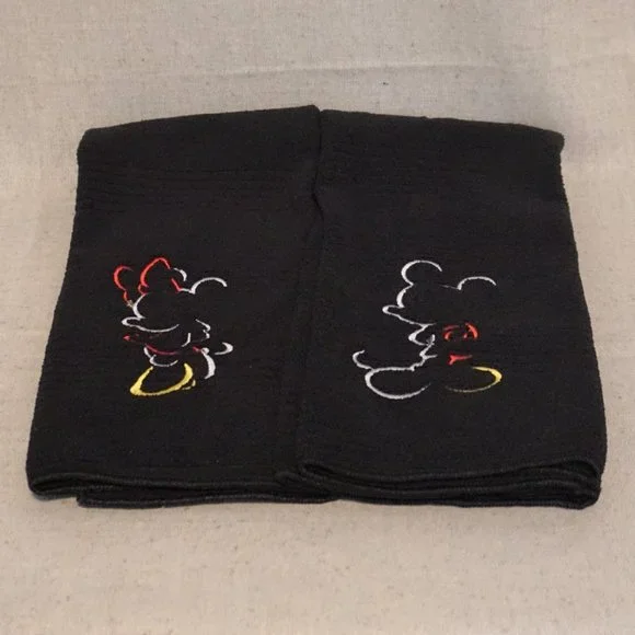 Disney Mickey and Minnie Mouse Microfiber Embroidered Kitchen Towels Set of 2